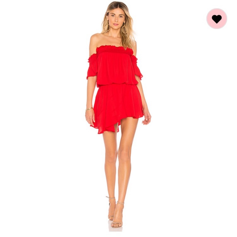Gorgeous flowy vibrant red romper